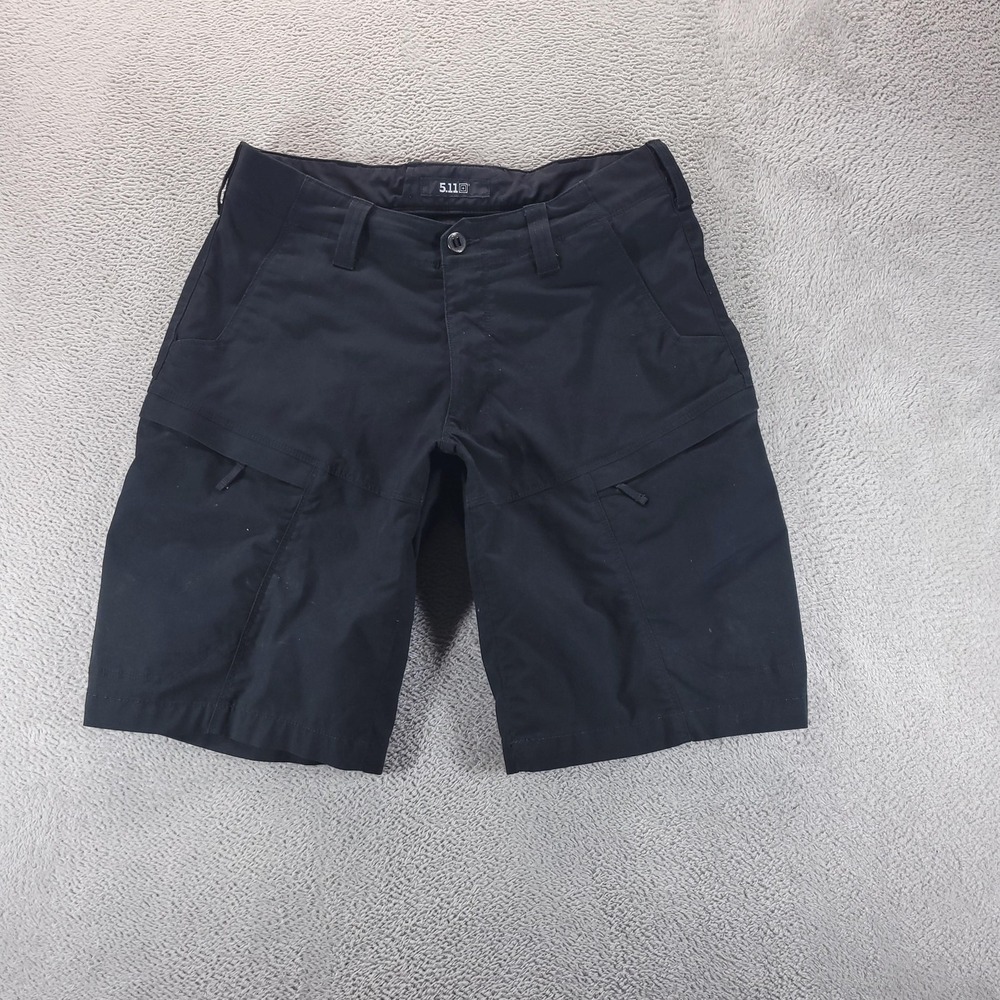 5.11 Tactical Cargo Shorts Mens 34 Black Apex Canvas Utility Workwear Outdoor
